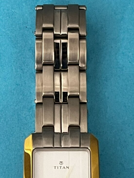 Titan Stainless tank Analog Square Men\'s Watch New Battery main image 10